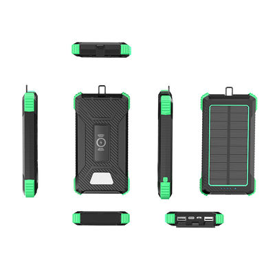 Ricarica wireless 5W Power Bank esterno 10000mAh caricabatterie solare per iPhone 15