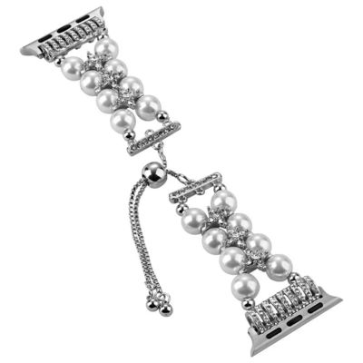 OEM ODM Donne Metal Diamant Gioielli Bracciale Bracciale Moda Fabbricazione a mano cinturini Orologio Per iWatch Serie 8 7 6 5 4 3 2 1