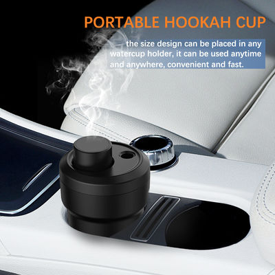 Completato set di Chicha Mini Hookah Funzione di fumo salutare con paglia di vetro nero