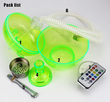 Sicurezza Colorato Acrilico Hookah Wookah Plastico Shisha Set Per Prezzi vantaggiosi