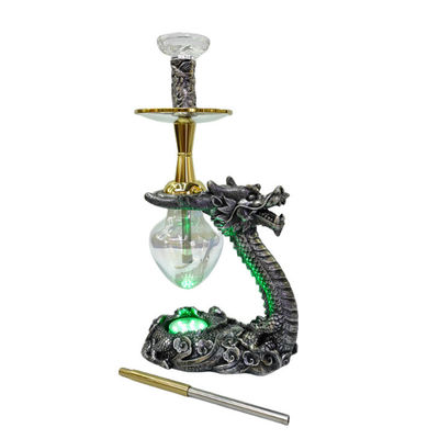 Party Bar Fumare Narghilè Shisha Set con Resina Dragon Design e accessori completi