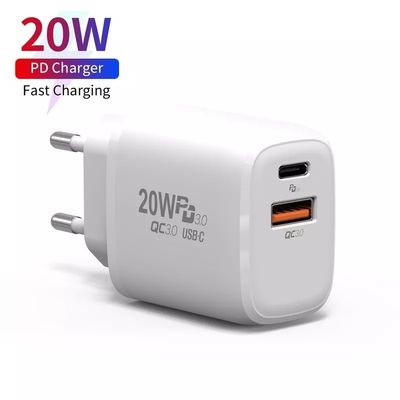 20W presa di corrente di ricarica rapida A C travel charger per telefoni cellulari / laptop / proiettori