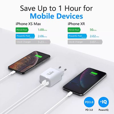Adapter di ricarica rapida 20W PD per smartwatch e telefoni multipli presa di corrente A C casa
