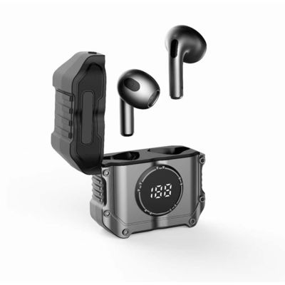 Auricolari wireless Hoya HIFI Stereo Dente blu in orecchio Auricolari con ENC e LED Display
