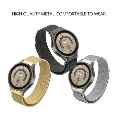 50G Milanese Loop Stainless Steel Smartwatch Bands per Samsung Galaxy Watch 5 44mm 40mm