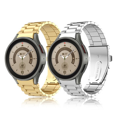 Folded Safety Buckle Metal Watchband per Samsung Watch 5 100% Professional QC Passato