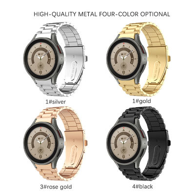 Folded Safety Buckle Metal Watchband per Samsung Watch 5 100% Professional QC Passato
