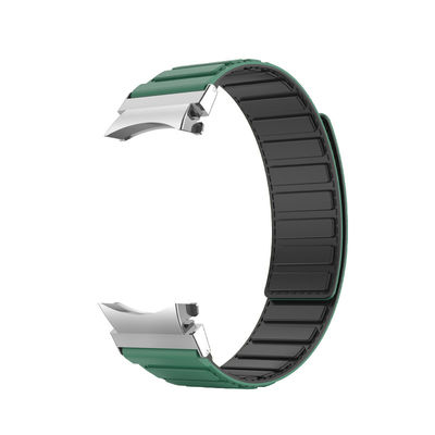 22mm SamSung Watch 4 Magnetic Leather Band Strap con doppio colore rotante e nylon