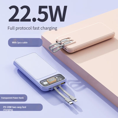 Stazione di alimentazione per cellulari 10000mAh Capacità reale Carica rapida 22.5W Supporto di carica rapida