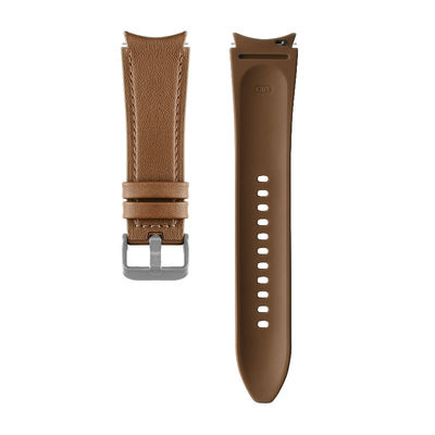20mm Rubber Leather Watch Band Compatibile con Samsung Watch Series Retro Replacement