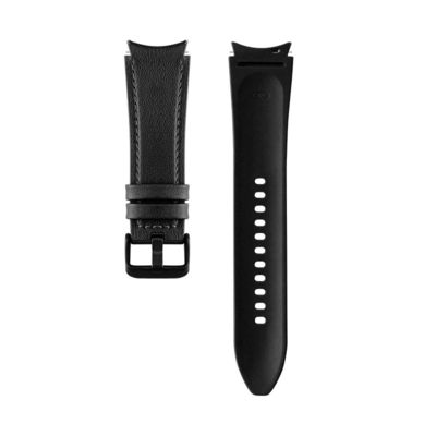 20mm Rubber Leather Watch Band Compatibile con Samsung Watch Series Retro Replacement