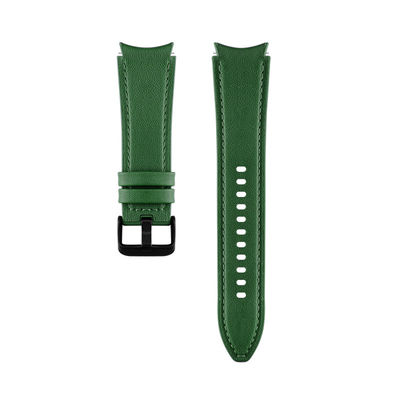 20mm Rubber Leather Watch Band Compatibile con Samsung Watch Series Retro Replacement