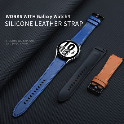 Banda da orologio in pelle di silicone Designer Smart per Samsung Galaxy Watch 4 100% QC Passato