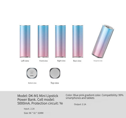 Universal 2.1A Power Charge Portable Power Bank per telefono Regalo 5000mAh NO Mould Privato