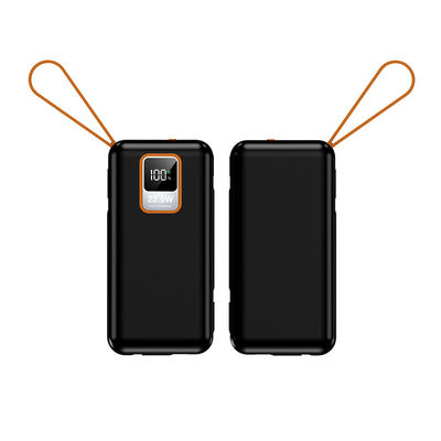 Outdoor 10000mAh TC Port Mini 22.5W Fast Charging Power Bank con cavo e capacità reale