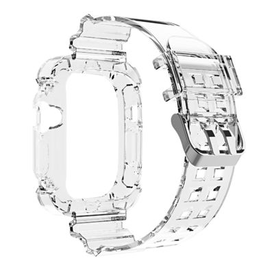 Banda trasparente da muffa privata per l' I Watch 2 3 4 5 6 7 8 9 SE 11 colori Smart Watch Band