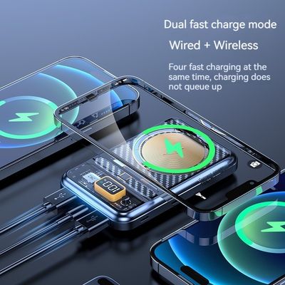 Logo personalizzato 15w Wireless Power Bank 10000mah Magnetico 22.5W Per Iphone