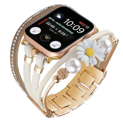DHL.UPS.FEDEX.EMS Moderno Zou Chrysanthemum Decorative Smart Watch Band