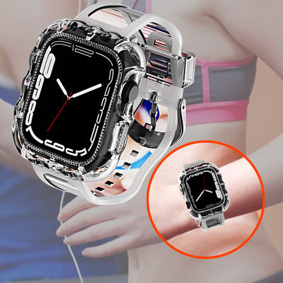 Moderne 6 colori TPU Loop sostituzione Sport Bands per Apple Watch 7 e conveniente