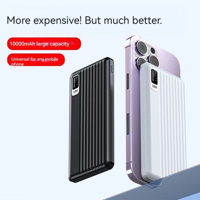 Potenza di uscita 10W Micro USB Input Interface Ultra Slim 10000mah Power Bank per iPhone 15
