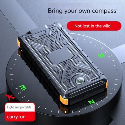 ABS Compass Solar Power Bank 10000mAh per ricarica all'aperto e situazioni di emergenza