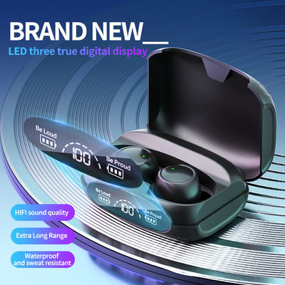 Headset stereo wireless con grande capacità di cancellazione del rumore 30 ore di tempo di riproduzione TWS V5.3