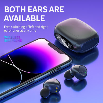 Headset stereo wireless con grande capacità di cancellazione del rumore 30 ore di tempo di riproduzione TWS V5.3