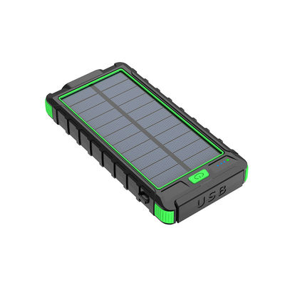 Micro USB Input Interface 10000mAh Power Bank con bussola e alimentazione solare