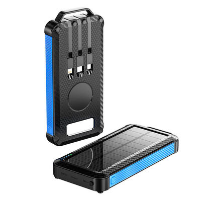 Batteria Li-Polymer Solar Power Bank 10000mAh per iPhone 15 Ricarica wireless e all'aperto
