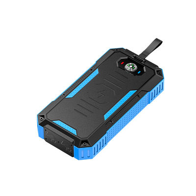 Potenza di uscita 15W Private Mold Wireless Charging Solar Power Bank per iPhone 30000mAh
