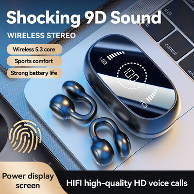 HiFi Stereo Bone Conduction True Wireless Earphone con cavo di carica da 20 cm e microfono