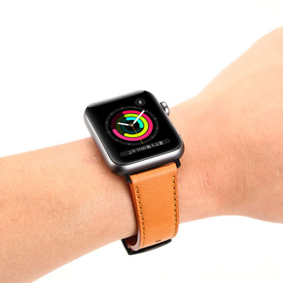 Strappi per orologi intelligenti in pelle originale per iWatch 38mm 40mm 42mm 44mm 45mm 100%
