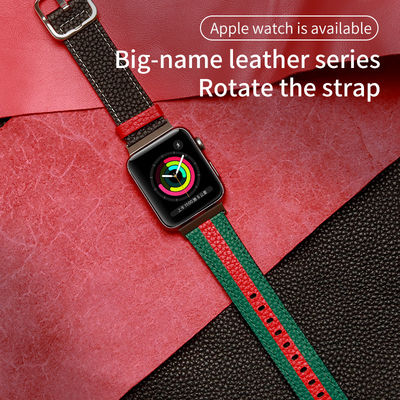 OEM ODM Banda a doppio lato Banda da orologio in pelle per Apple Watch Band 38 40 41 42 44 45mm Strap