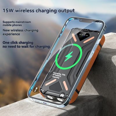 Wireless 15W/USB 22.5W Output Solar Power Bank 20000mAh per cellulari Smartphone