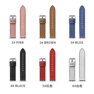 22mm cinturino per iWatch Serie 6 5 4 3 2 1 SE di pelle di silicone lussuoso e durevole