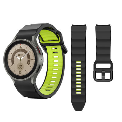 Banda d'orologio in silicone a doppio colore personalizzata per Samsung Galaxy Watch 5 Pro