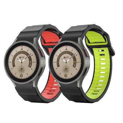 Banda d'orologio in silicone a doppio colore personalizzata per Samsung Galaxy Watch 5 Pro
