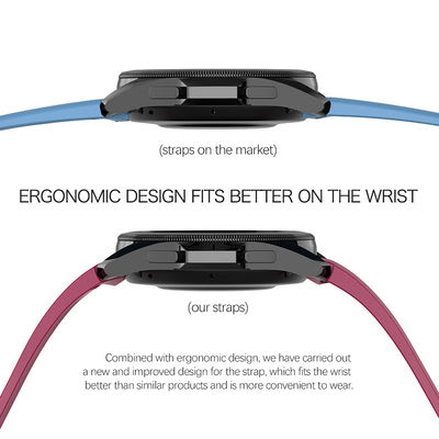 Banda d'orologio in silicone a doppio colore personalizzata per Samsung Galaxy Watch 5 Pro