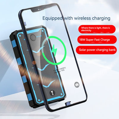 22.5W di uscita caricabatterie solare mobile 20000mAh Wireless Charging Power Bank per smartphone