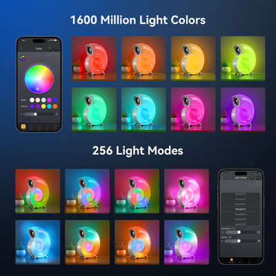 Caricabatterie wireless con sveglia Controllo digitale dell'app RGB Light Speaker wireless