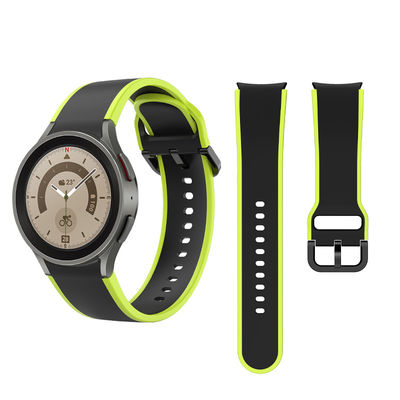 Samsung Galaxy Watch 5 40mm 44mm Strappo di silicone con doppia faccia Design Band Larghezza 20mm