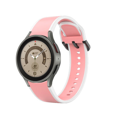 Samsung Galaxy Watch 5 40mm 44mm Strappo di silicone con doppia faccia Design Band Larghezza 20mm