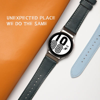Nastro di orologio in pelle da 20 mm per Samsung Galaxy Watch 4 Quick Release