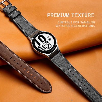 Nastro di orologio in pelle da 20 mm per Samsung Galaxy Watch 4 Quick Release