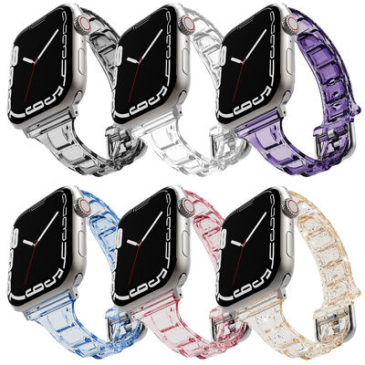6 colori Fascia di silicone morbida e comoda per Apple Watch Serie 7 41mm 45mm
