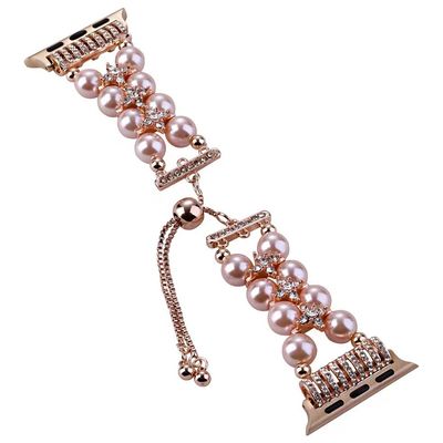 OEM ODM Donne Metal Diamant Gioielli Bracciale Bracciale Moda Fabbricazione a mano cinturini Orologio Per iWatch Serie 8 7 6 5 4 3 2 1