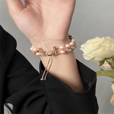 OEM ODM Donne Metal Diamant Gioielli Bracciale Bracciale Moda Fabbricazione a mano cinturini Orologio Per iWatch Serie 8 7 6 5 4 3 2 1