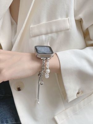 41mm larghezza banda gioielli in acciaio inossidabile iWatch Strap per smartwatch elegante e femminile